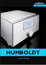 Audionet HUMBOLDT User Manual preview