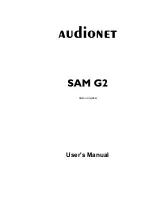 Audionet SAM G2 User Manual preview