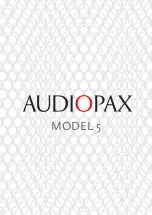 Предварительный просмотр 1 страницы Audiopax 5 Manual