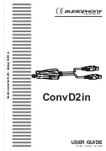 Audiophony PA ConvD2in User Manual preview