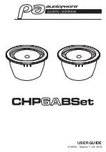 Preview for 1 page of audiophony CHP6A-Bset User Manual