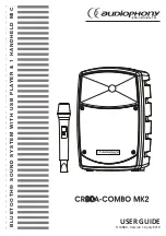 Предварительный просмотр 1 страницы audiophony CR80A-COMBO MK2 User Manual