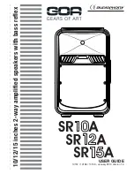 Preview for 1 page of audiophony GOA SR10A User Manual