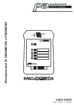 audiophony MIC-DESK4 User Manual preview