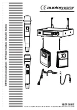 Preview for 1 page of audiophony UHF410 Series User Manual