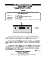 Audioplex AMP 10 Installation Manual предпросмотр