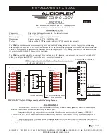 Предварительный просмотр 1 страницы Audioplex IR STATION Installation Manual