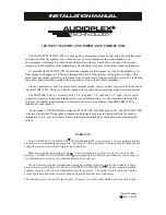 Предварительный просмотр 3 страницы Audioplex MATCHIT SERIES Installation Manual