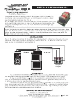 Предварительный просмотр 1 страницы Audioplex MonoMixer 200 B Installation Manual