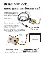 Предварительный просмотр 1 страницы Audioplex Stealth Xtreme Brochure