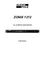 Audiopole ZONIX 1212 User Manual preview