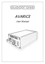 audiopraise AVARICE User Manual preview