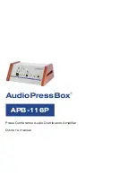 Preview for 1 page of AudioPressBox APB-116P Owner'S Manual