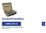 AudioPressBox APB-216 C Owner'S Manual предпросмотр