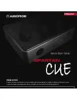 Preview for 1 page of Audioprobe Spartan Cue Quick Start Manual