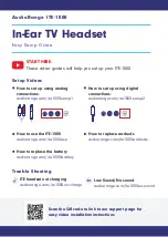 Preview for 1 page of AudioRange ITE-1000 Easy Setup Manual
