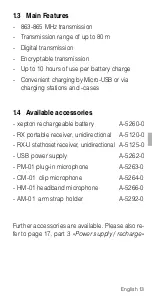 Предварительный просмотр 13 страницы AUDIOropa A-5110-0 User Manual