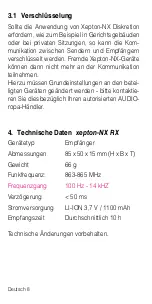 Preview for 8 page of AUDIOropa A-5120-0 User Manual