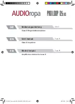 AUDIOropa PRO LOOP D5 LOS User Manual предпросмотр