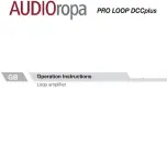 Предварительный просмотр 1 страницы AUDIOropa PRO LOOP DCCplus Operation Instructions Manual