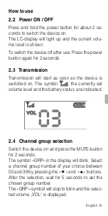 Предварительный просмотр 15 страницы AUDIOropa pro:ton SP-100M User Manual