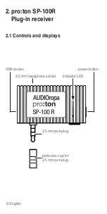 Preview for 12 page of AUDIOropa pro:ton SP-100R User Manual