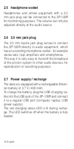 Preview for 14 page of AUDIOropa pro:ton SP-100R User Manual