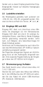 Preview for 6 page of AUDIOropa pro:ton SP-100S User Manual