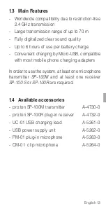 Preview for 13 page of AUDIOropa pro:ton SP-100S User Manual