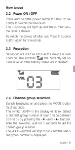 Preview for 15 page of AUDIOropa pro:ton SP-100S User Manual