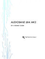 Предварительный просмотр 1 страницы Audiosmile LBM MK2 Diy Assembly Manual