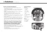 Предварительный просмотр 12 страницы AudioSonic 0599767 Instruction Manual