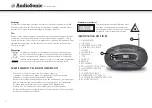 Предварительный просмотр 16 страницы AudioSonic CD-1582 Instruction Manual