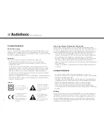 Предварительный просмотр 22 страницы AudioSonic CD-570 Instruction Manual