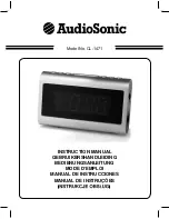 Предварительный просмотр 1 страницы AudioSonic CL-1471 Instruction Manual