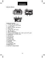 Предварительный просмотр 2 страницы AudioSonic CL-1471 Instruction Manual