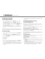 Предварительный просмотр 4 страницы AudioSonic CL-1489 Instruction Manual