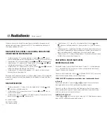 Предварительный просмотр 40 страницы AudioSonic CL-1489 Instruction Manual