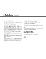 Preview for 20 page of AudioSonic HF-1250 Instruction Manual