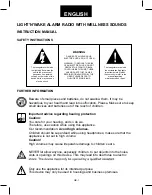 Предварительный просмотр 2 страницы AudioSonic LIGHT'N'WAKE CL-500 Instruction Manual