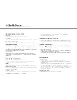 Preview for 40 page of AudioSonic TL-3497 Instruction Manual