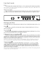 Preview for 2 page of AudioSource AMP One/A Owner'S Manual