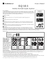 Preview for 1 page of AudioSource EQ 10.1 Owner'S Manual