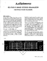 AudioSource EQ 2 Instruction Manual preview