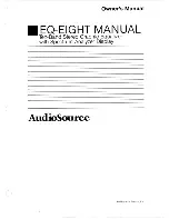 Предварительный просмотр 1 страницы AudioSource EQ 8 Owner'S Manual