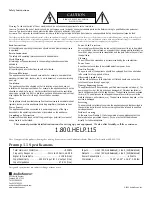 Preview for 2 page of AudioSource Preamp 5.1 Owner'S Manual