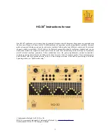 Audiospektri HG-30 Instructions For Use Manual preview