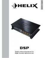 Audiotec Fischer HELIX DSP Manual preview