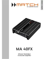 Audiotec Fischer MA 40FX Instructions Manual предпросмотр