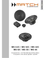 Audiotec Fischer match MS 42C Instructions Manual предпросмотр